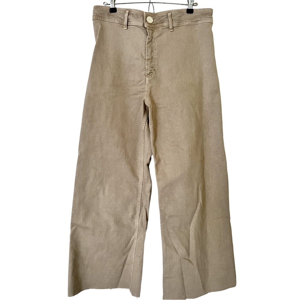 Zara Marine Straight Leg Jeans Khaki